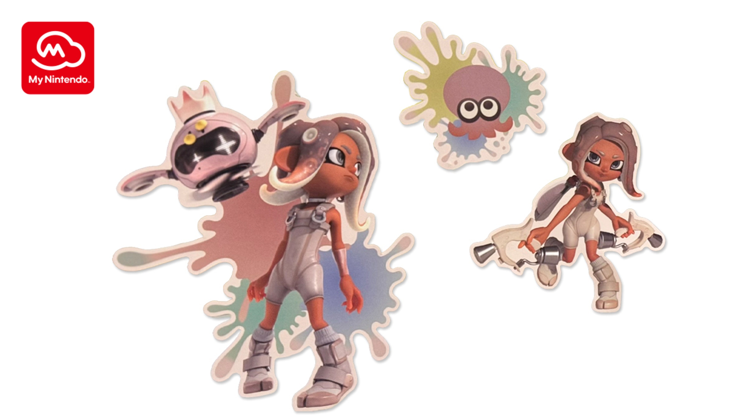 Splatoon 3 Expansion Pass Side Order Tech Sticker sheet